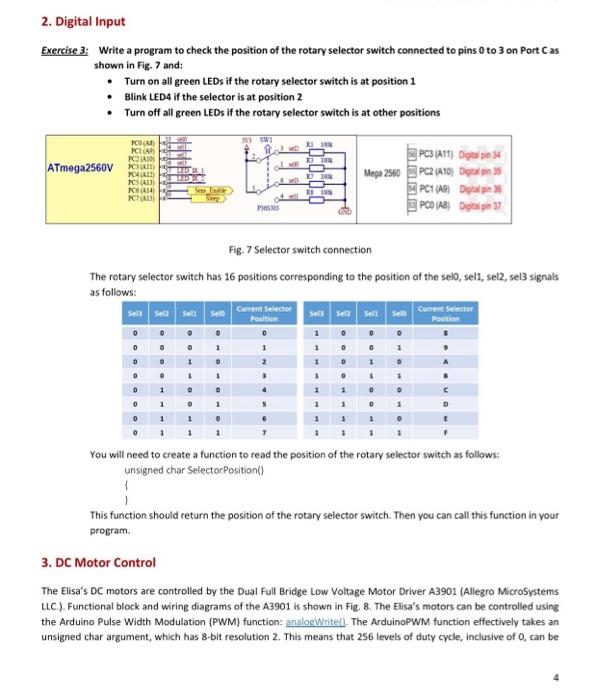 2. Digital Input Exercise 3: Write a program to check | Chegg.com