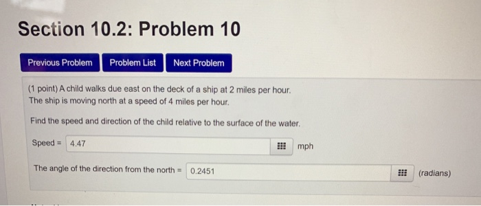 Solved Section 10.2: Problem 10 Previous Problem Problem | Chegg.com