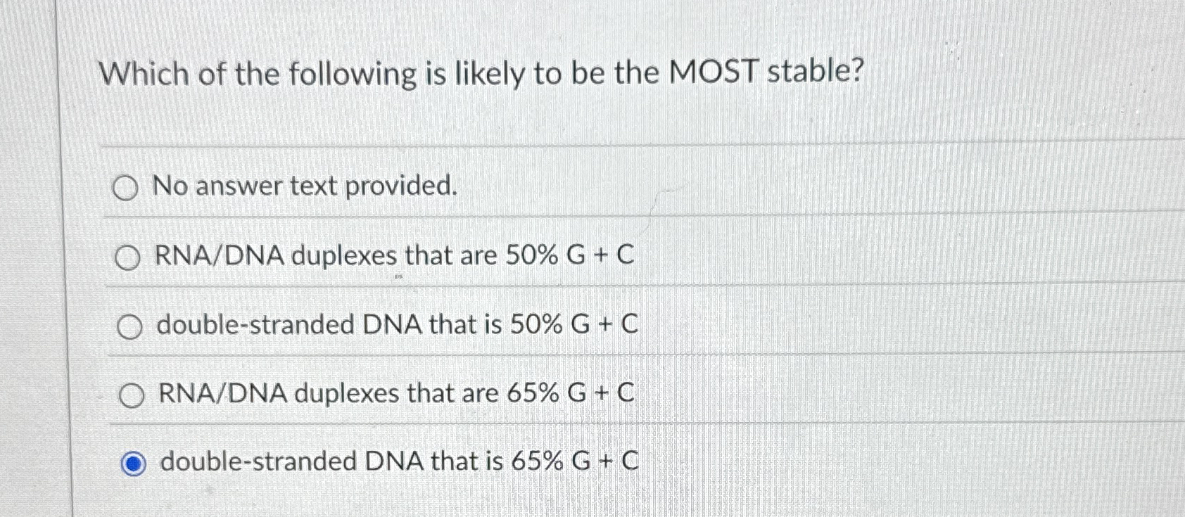 Solved Which of the following is likely to be the MOST | Chegg.com