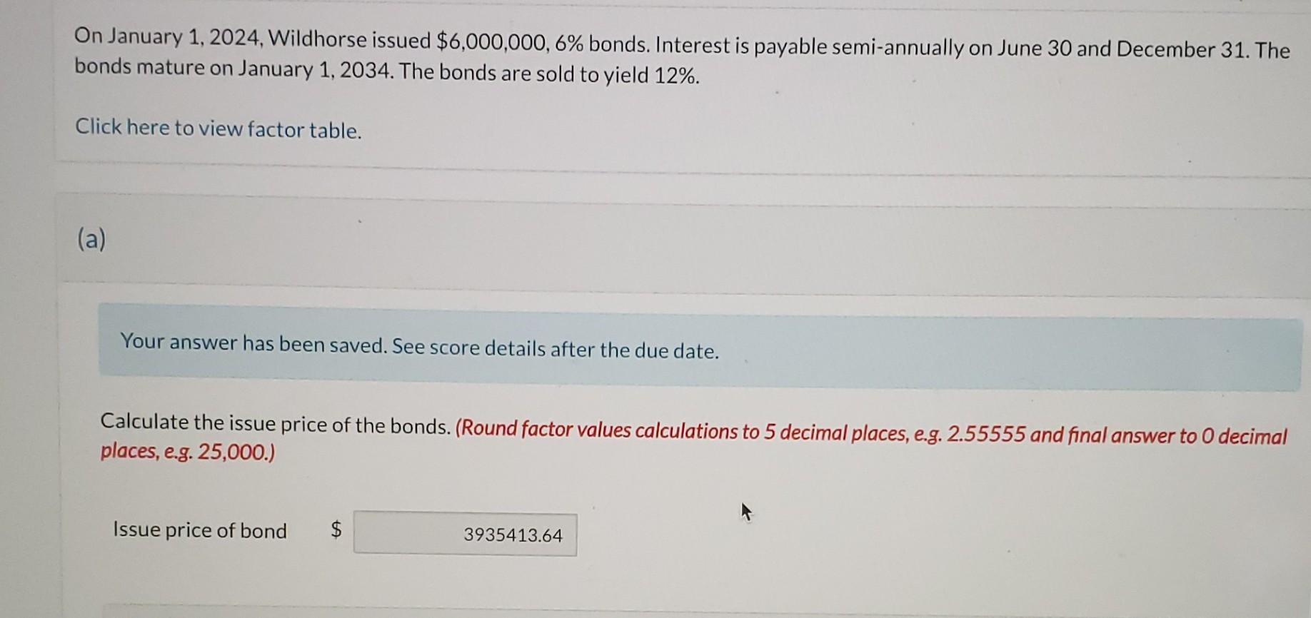 Solved On January 1 2024 Wildhorse Issued 6 000 000 6 Chegg Com   Image 