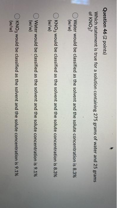 Solved A 1 5 Kbr W V Solution In Water Is Produced By Chegg Com