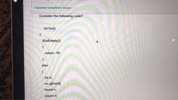 Solved Question Completion Status: Consider the following | Chegg.com