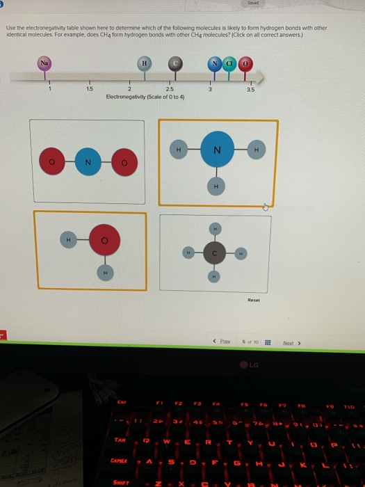 Solved Use the electronegativny table shown here to | Chegg.com