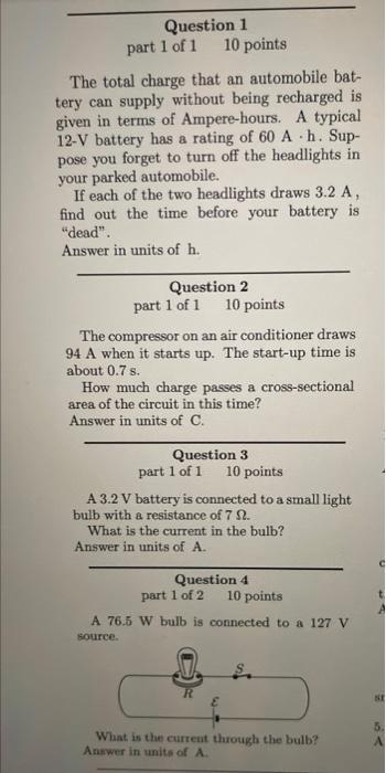 Solved can i please get help on question 1 2 3 and 4 please. | Chegg.com