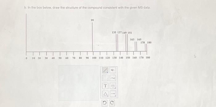 Solved B. In The Box Below, Draw The Structure Of The | Chegg.com