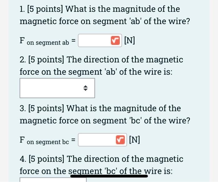 Solved The wire shown in the figure carries a current equal | Chegg.com