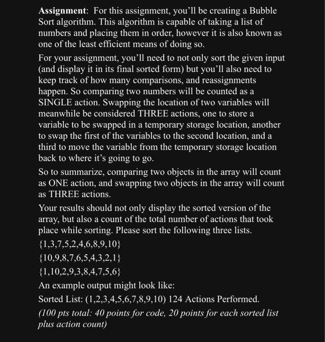 Solved Assignment: For this assignment, you'll be creating a | Chegg.com