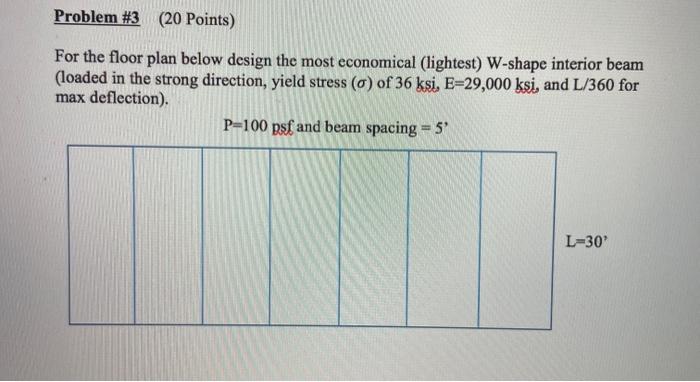 Solved Problem #3 (20 Points) For the floor plan below | Chegg.com