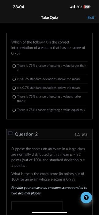 Quiz Segundo ano - 23/04