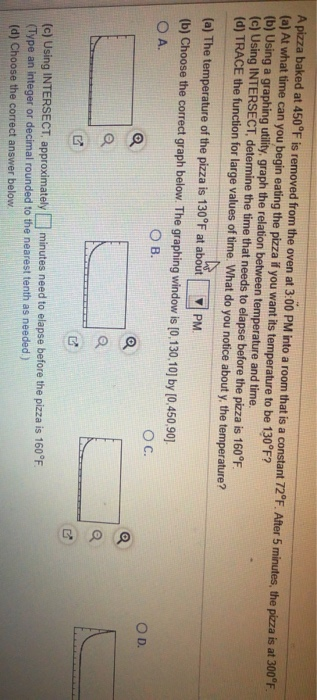 A Pizza Baked At 450 F Is Removed From The Oven At Chegg Com