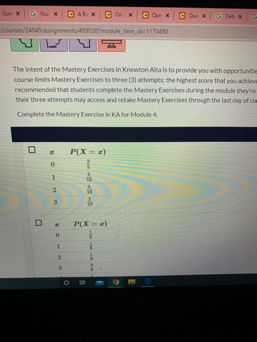Solved recommended that students complete the Mastery | Chegg.com