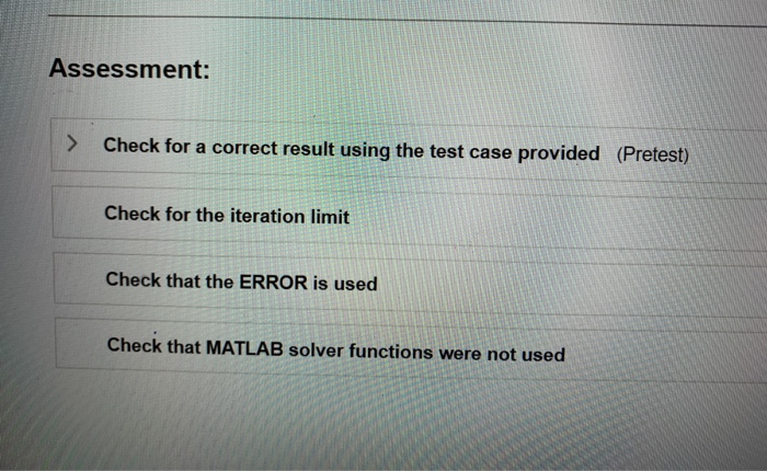Solved please help me complete the code in Matlab Grader for | Chegg.com