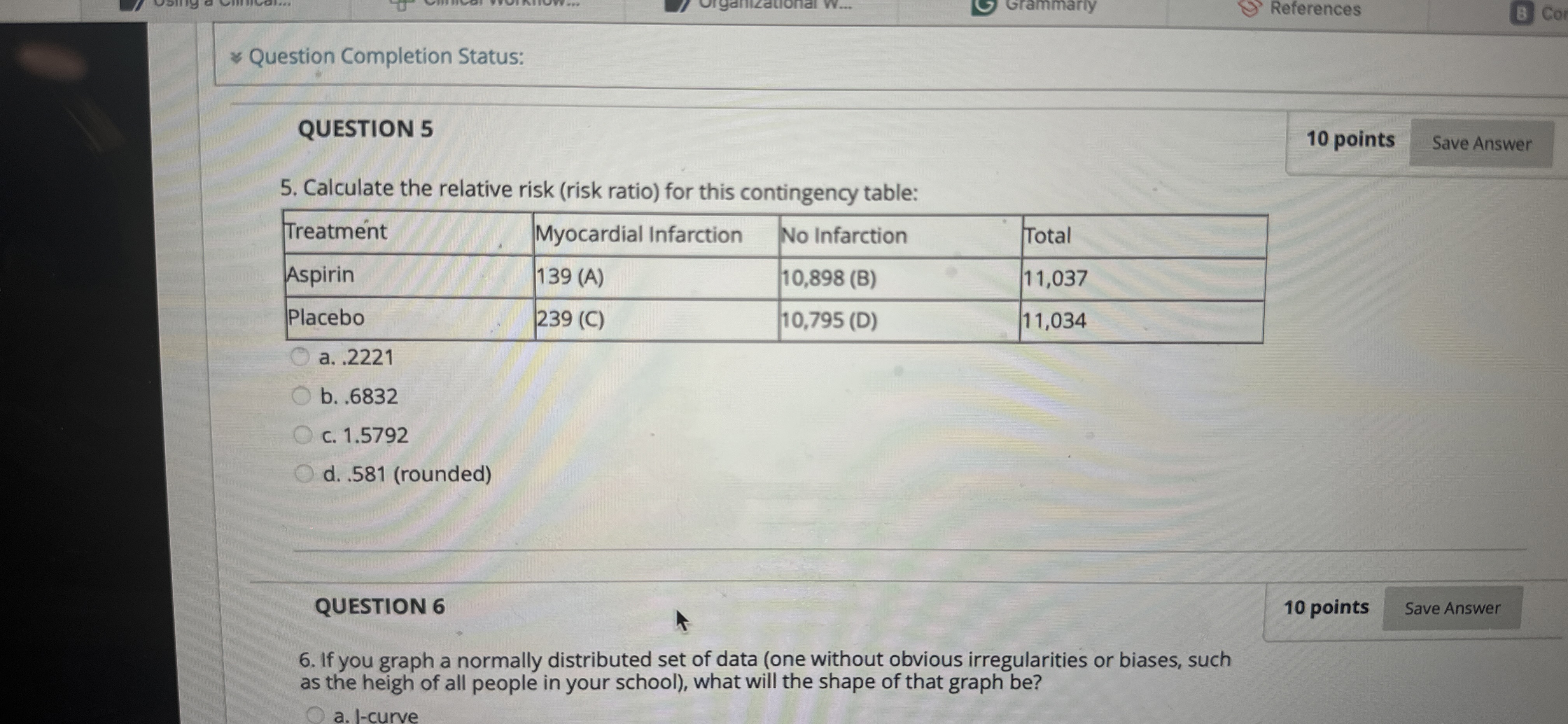 Solved Calculate the relative risk (risk ratio) ﻿for this | Chegg.com