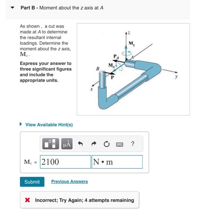 Solved Learning Goal: To determine the state of stress in a | Chegg.com