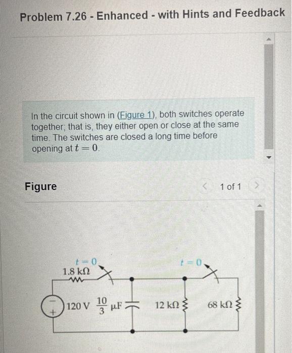 Solved Problem 7.26 - Enhanced - with Hints and Feedback In | Chegg.com