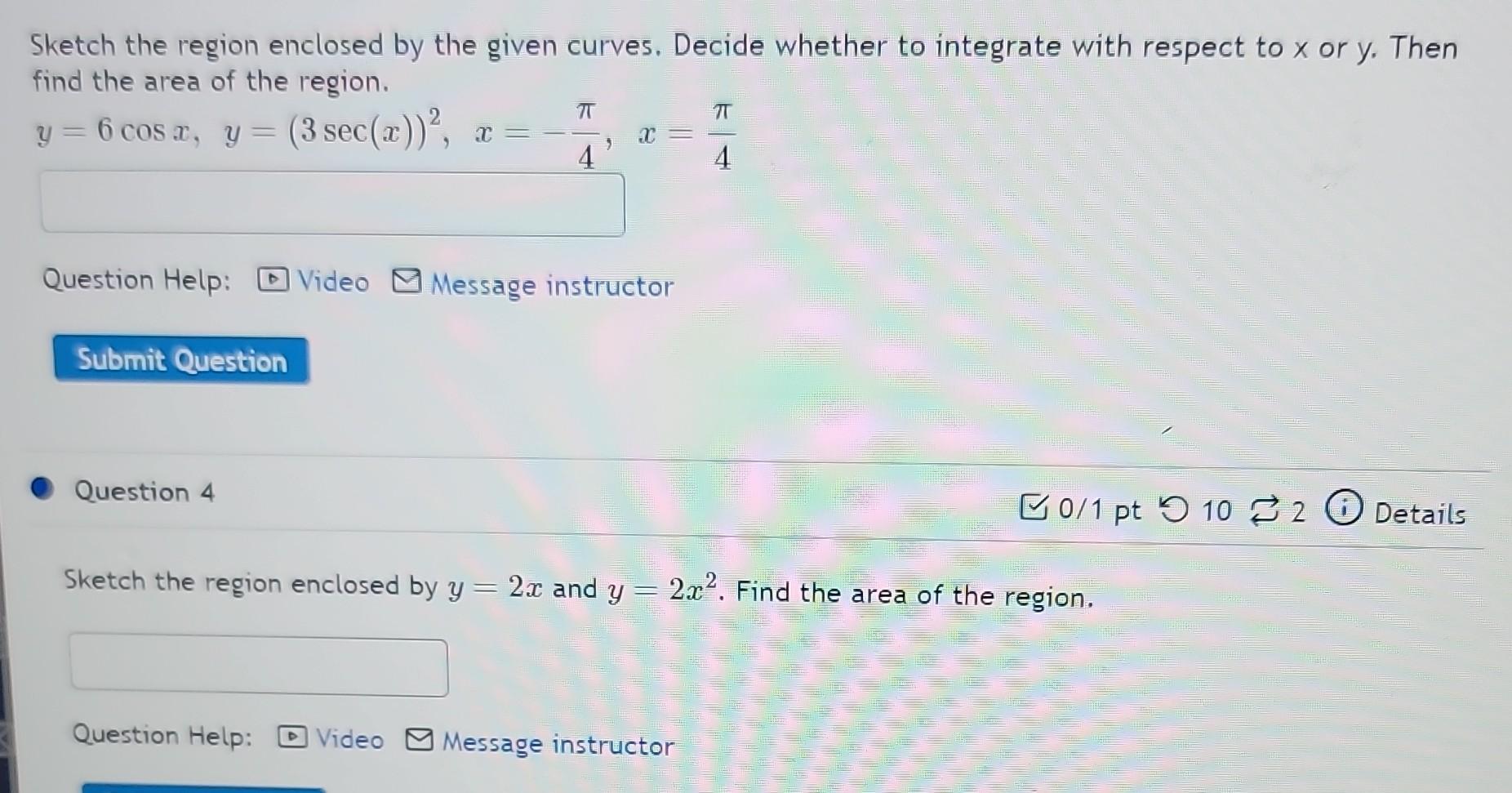 Solved Sketch the region enclosed by the given curves. | Chegg.com