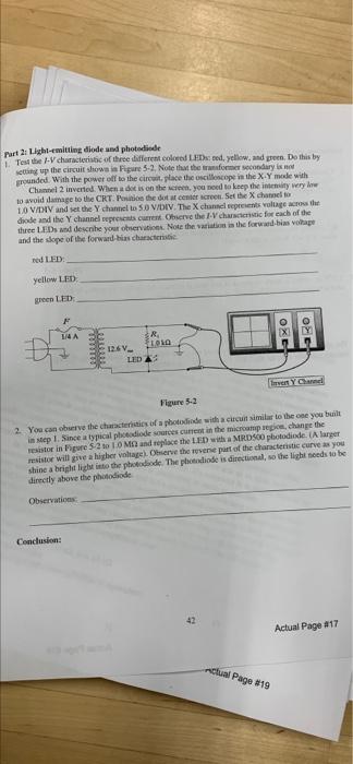 Solved Part 2: Light-emitting diode and photodiode 1. Tout | Chegg.com