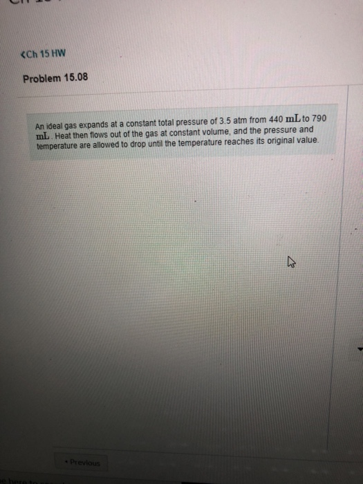 Solved calculate the total work done by the gas in the | Chegg.com