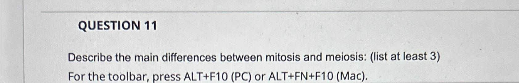 Solved QUESTION 11Describe the main differences between | Chegg.com