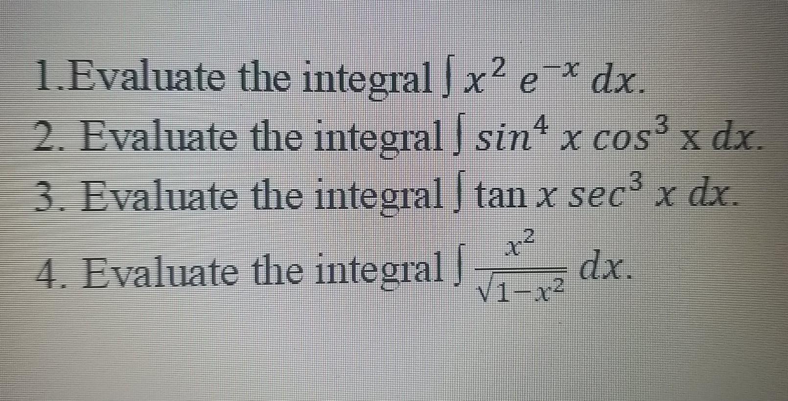 evaluate integral tan 2 2x dx