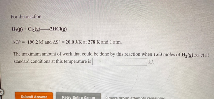 Solved Consider The Reaction CO(g) + 3H2(g) CH4(g) + H2O(g) | Chegg.com