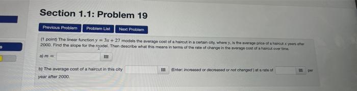 Solved Section 1.1: Problem 19 Previous Problem Problem List | Chegg.com