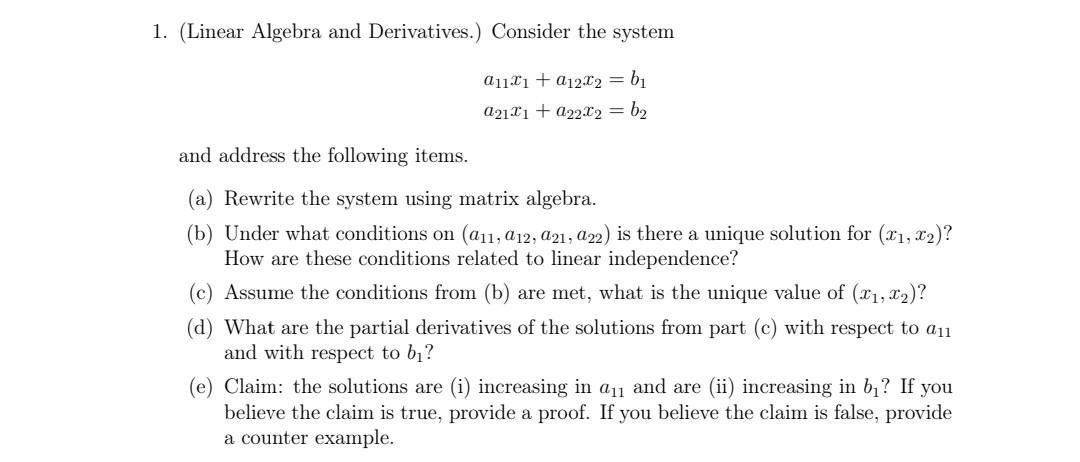 Solved Please solve a b c d e part and need explanation | Chegg.com