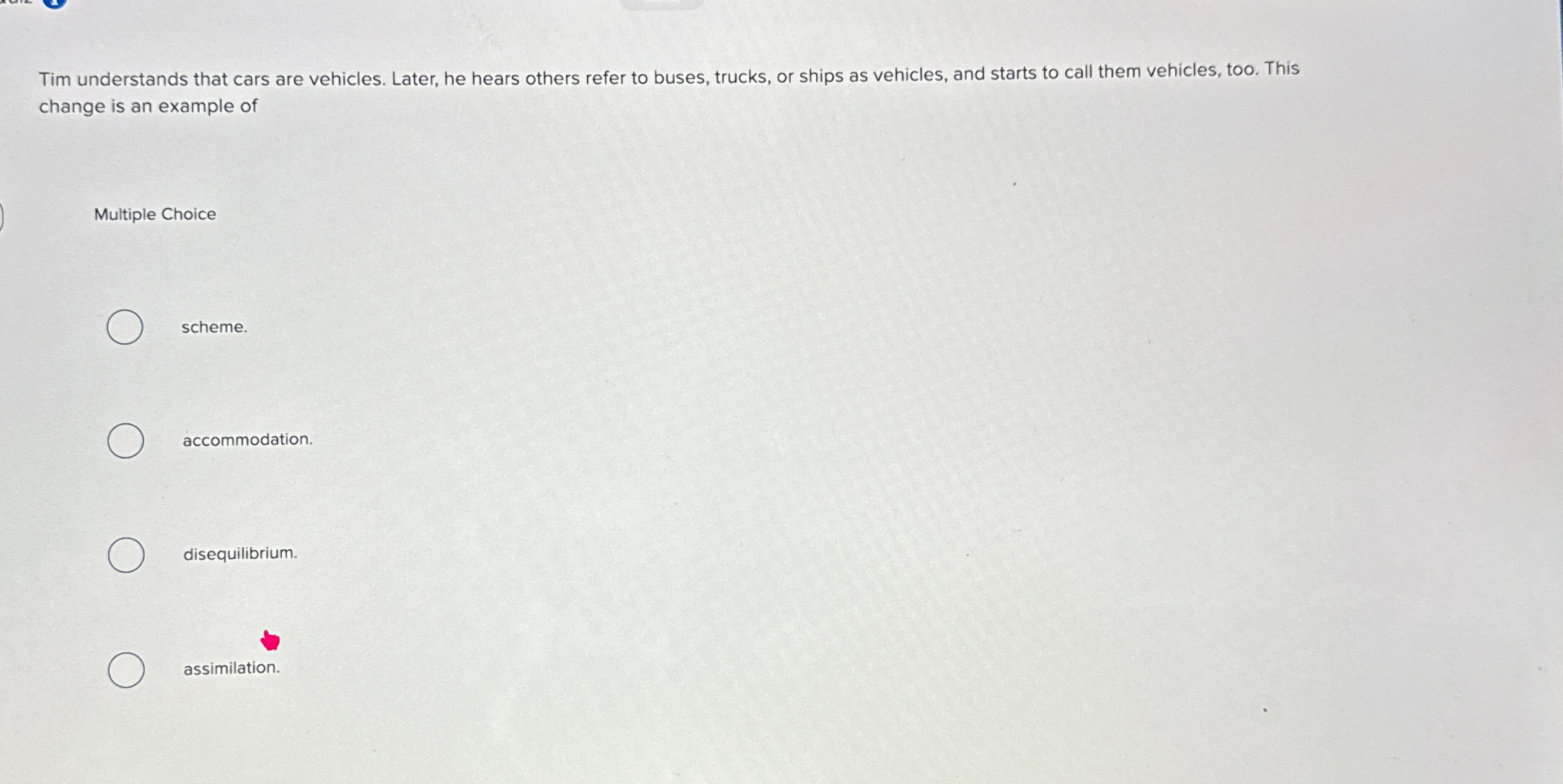 Solved Tim Understands That Cars Are Vehicles. Later, He | Chegg.com