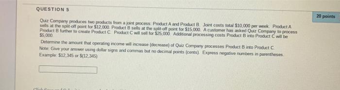 Solved QUESTION 2 20 points Save Answer Qux Company provided | Chegg.com