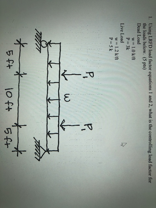 Solved 1. Using LRFD Load Factor Equations 1 And 2, What Is | Chegg.com