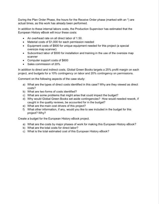 Solved Mini-Case Study: Cost Estimation at Global Green | Chegg.com
