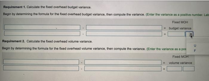 Solved Requirement 1. Calculate the fixed overhead budget | Chegg.com