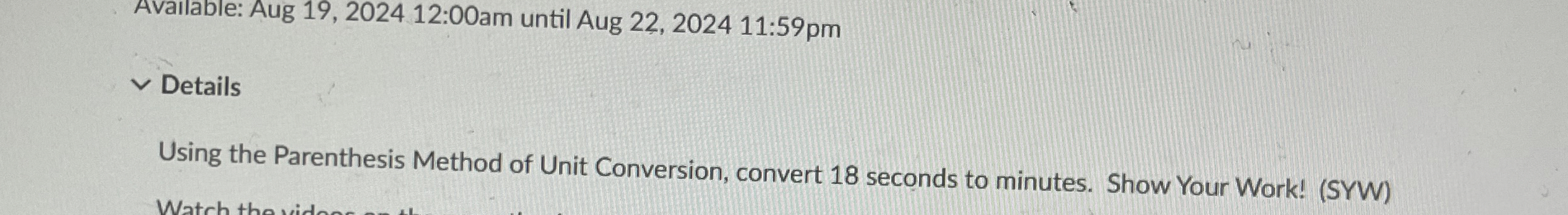 Using the Parenthesis Method of Unit Conversion, | Chegg.com