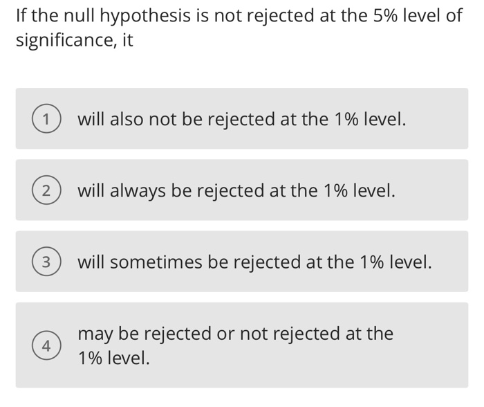 null hypothesis not rejected