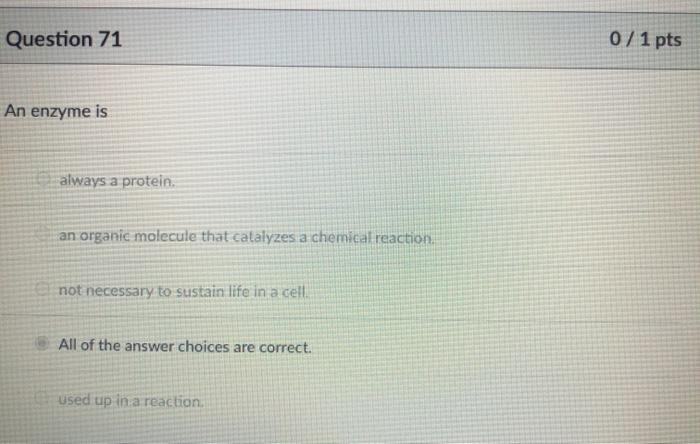Solved Question 56 071 pts Which of the following is not a | Chegg.com