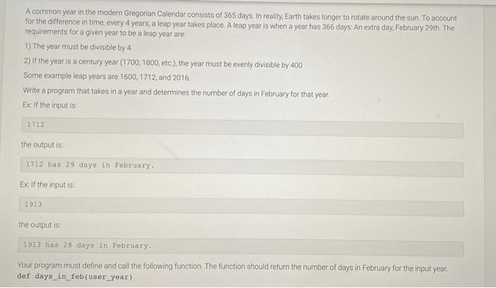 solved-a-common-year-in-the-modern-gregorian-calendar-chegg