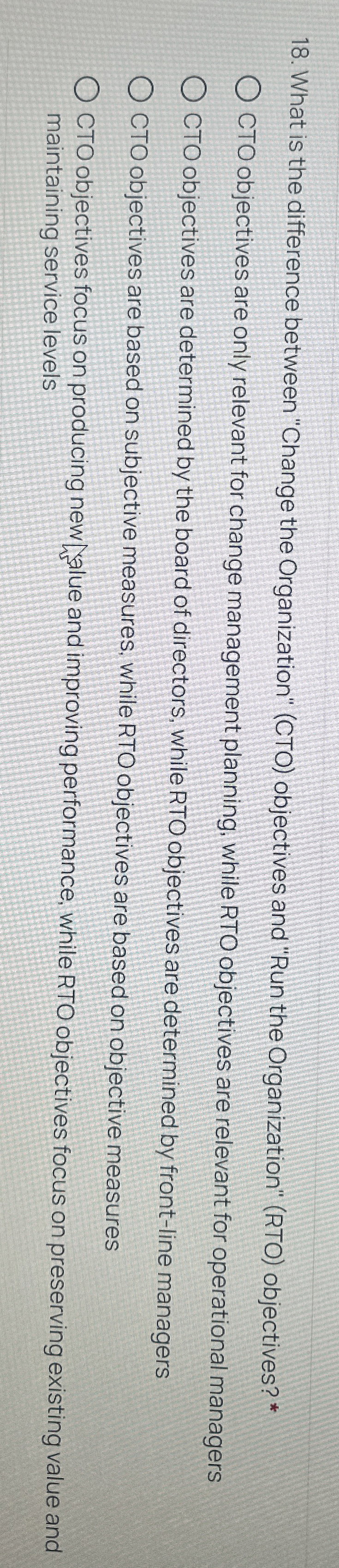 Solved What is the difference between "Change the | Chegg.com