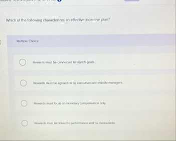 Solved Which of the following characterizes an effective | Chegg.com