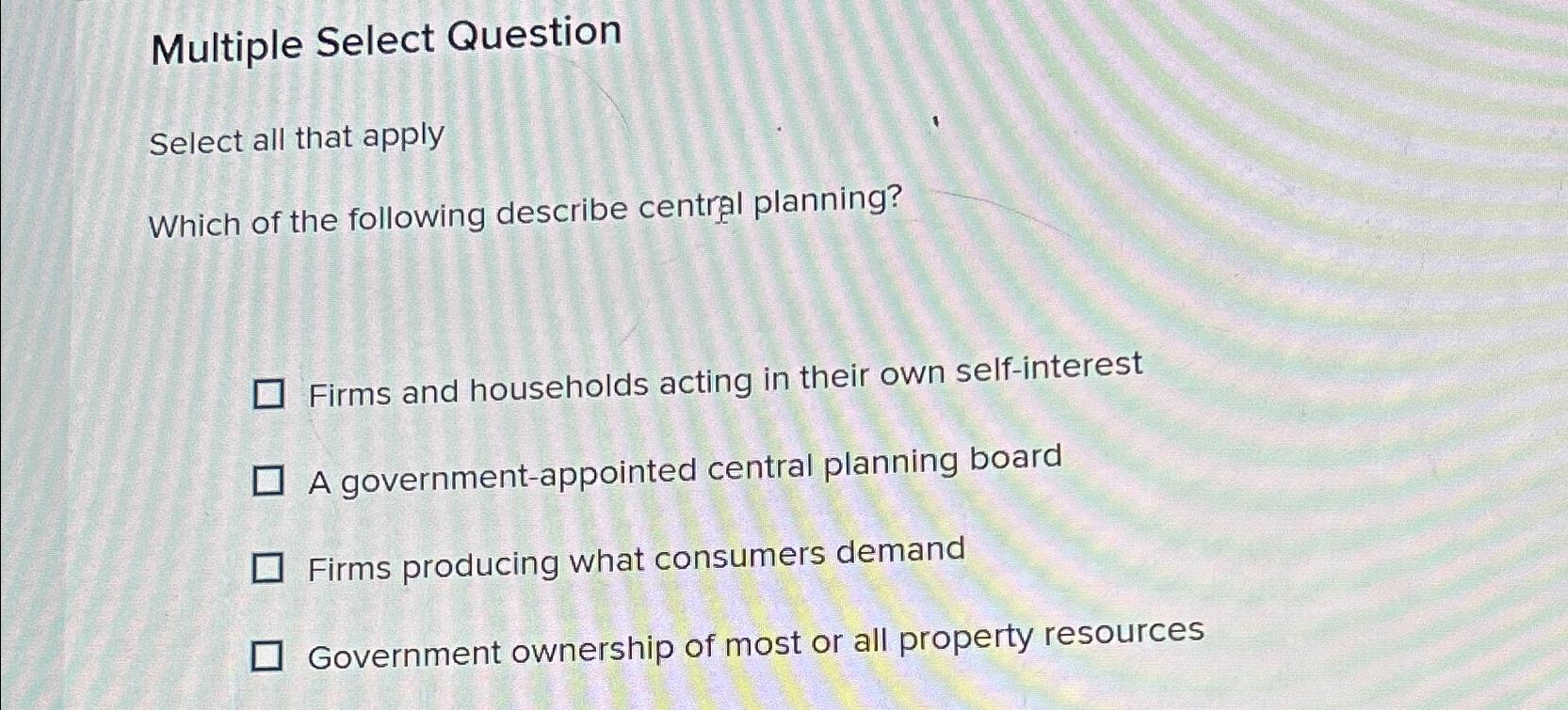 Solved Multiple Select QuestionSelect all that applyWhich of