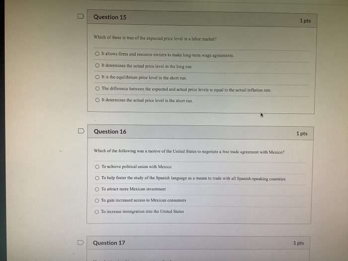 Solved Question 1 1 pts Which of the following is most | Chegg.com