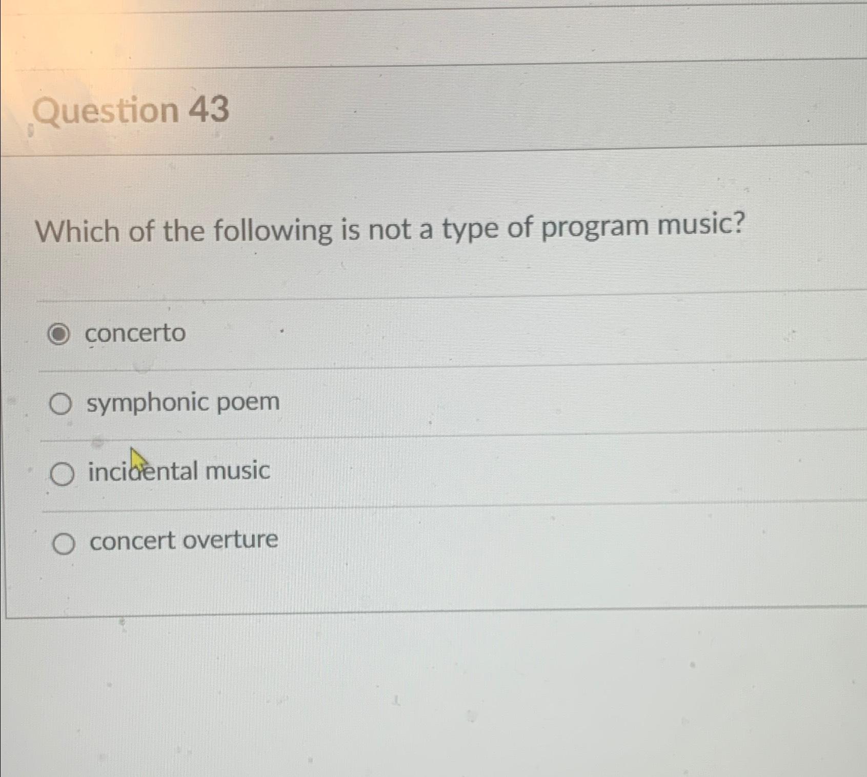Solved Question 43Which of the following is not a type of