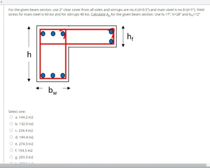 Solved -4 For the given beam section, use 2