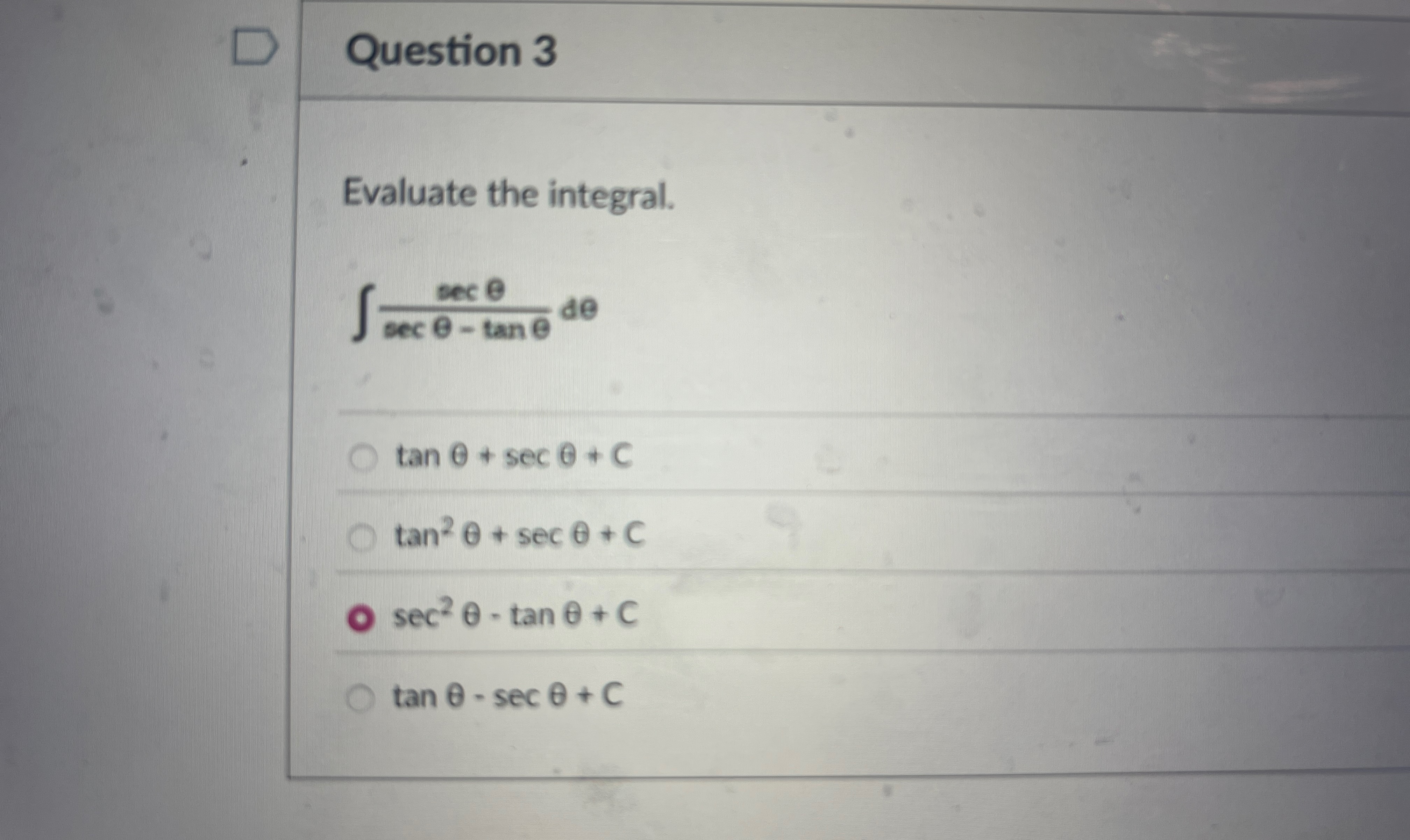 Question 3Evaluate the | Chegg.com