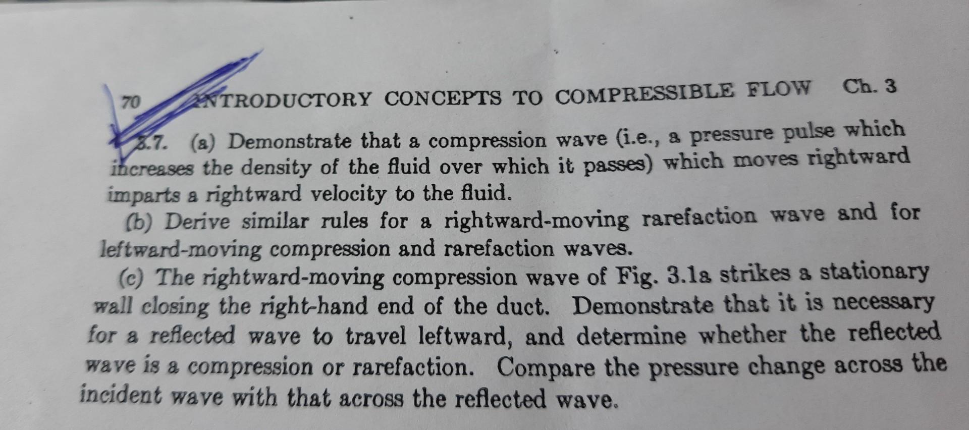 70 TRTDUCTORY CONCEPTS TO COMPRESSIBLE FLOW Ch. 3 | Chegg.com