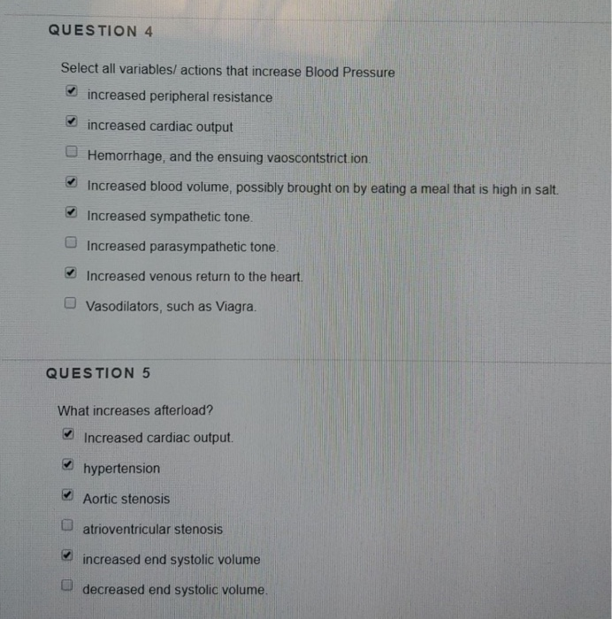 Solved QUESTION 4 Select all variables/ actions that | Chegg.com