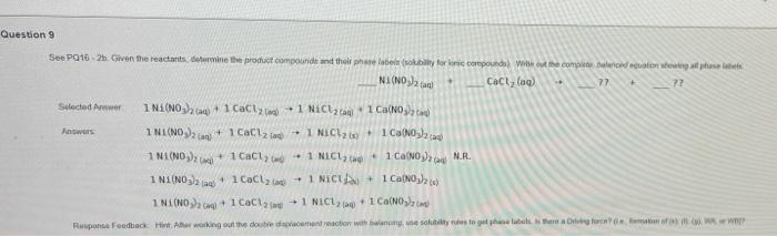 Solved See PQ 15 - 2. Calculate the molarity of each ion in | Chegg.com