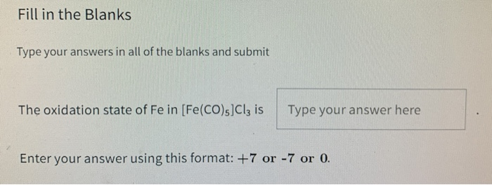 Fill In The Blanks Type Your Answers In All Of The Chegg Com