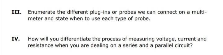Solved TOPIC : HOW TO USE DIGITAL AND ANALOG MULTI-METER AND | Chegg.com