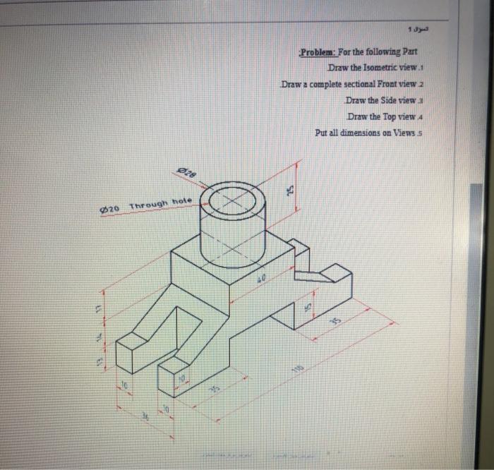 Solved العمر 1 Problem: For the following Part Draw the | Chegg.com