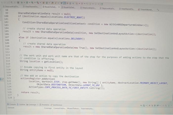 Solved public final class RouteToDeliveryconditionData | Chegg.com